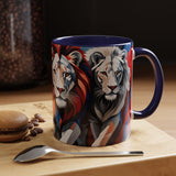 Lions Virtual Patriotic 11oz Coffee Mug - United We Serve