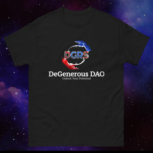 DeGenerous DAO unisex black tee